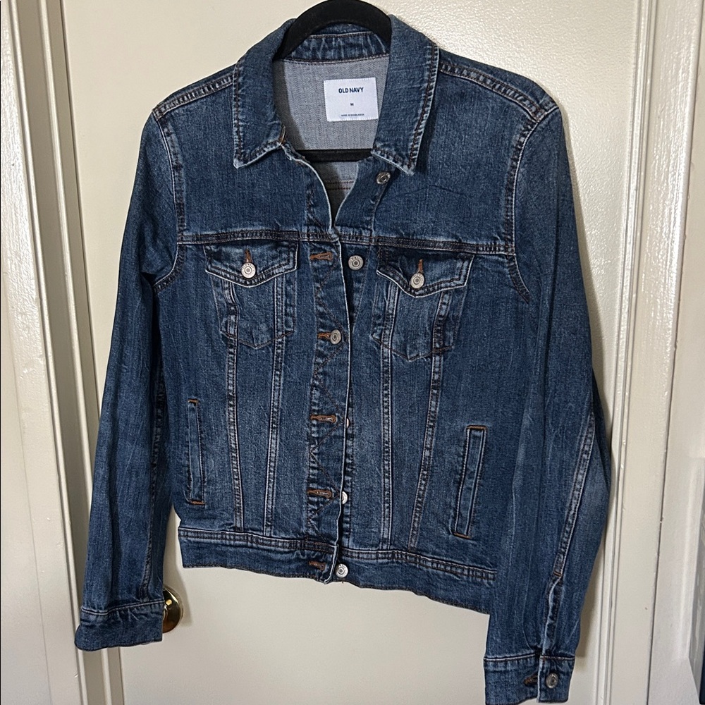 Old Navy Women's Dark Wash Denim Jacket